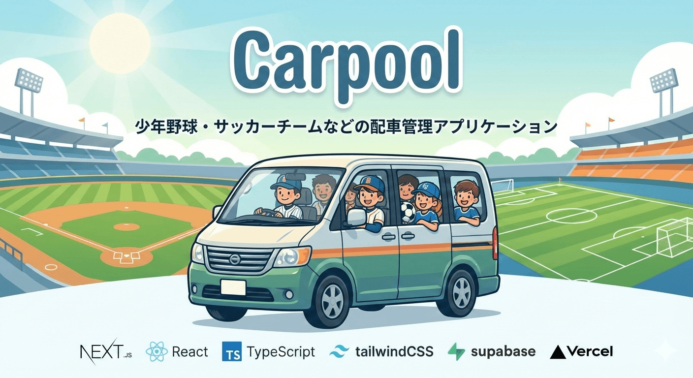 Carpoolの紹介ビジュアル